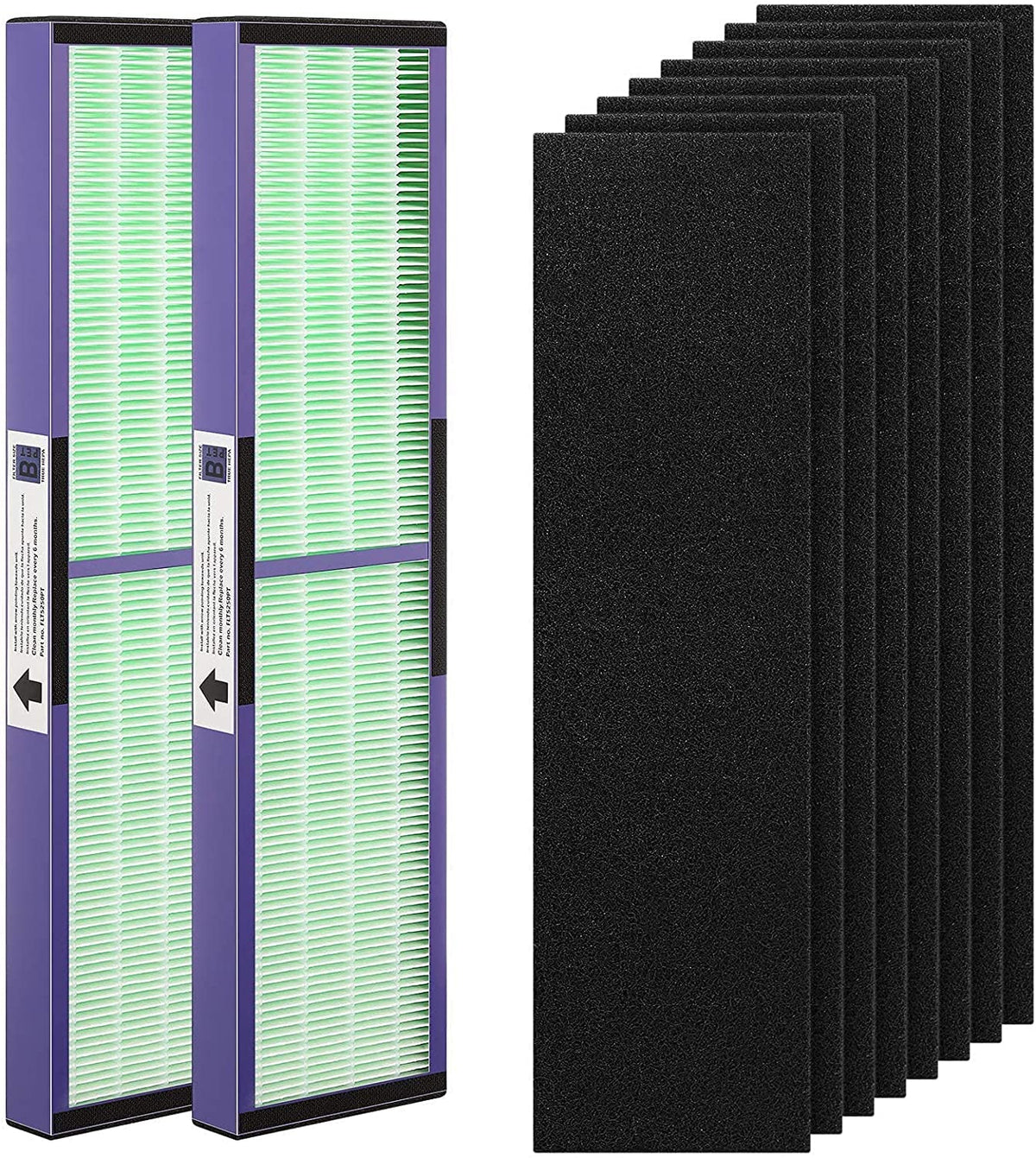 Cabiclean FLT4850PT HEPA filter front view for Germ Guardian compatibility.