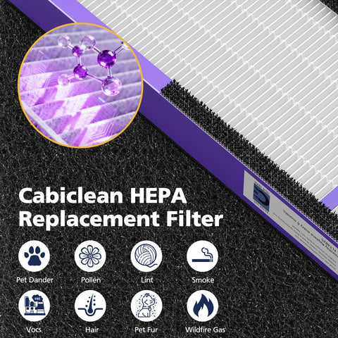 Cabiclean FLT5250PT pet care treatment illustration for odor control benefits.