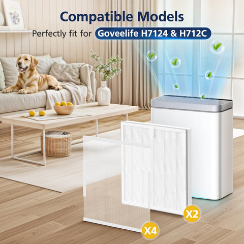 Cabiclean H7124 nylon pre-filter for GoveeLife purifiers captures larger debris for easy maintenance