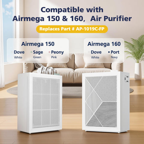 Cabiclean HEPA filter for Airmega 150 captures fine particles