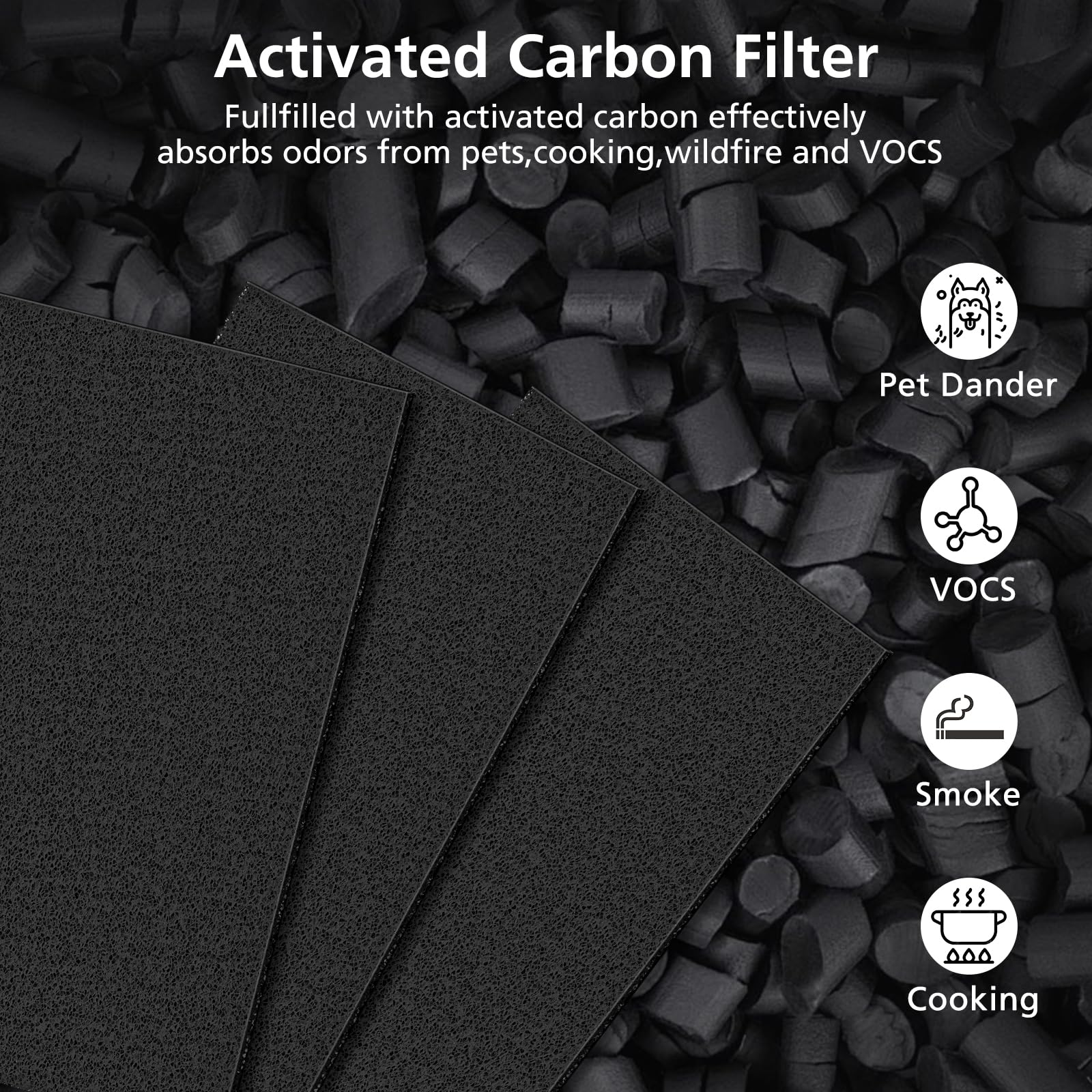 Cabiclean HPA300 premium materials close-up of non-woven fabric and carbon