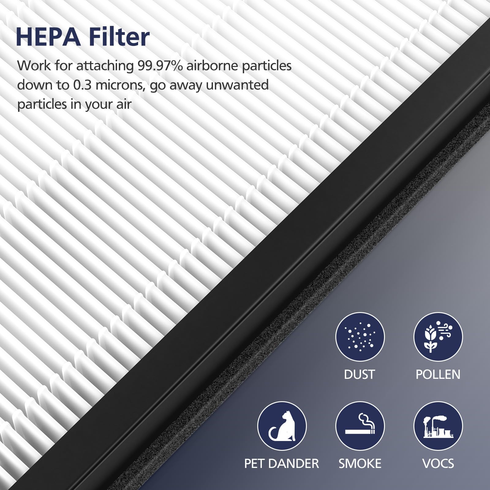 Cabiclean HY4866 pre-filter module captures initial contaminants
