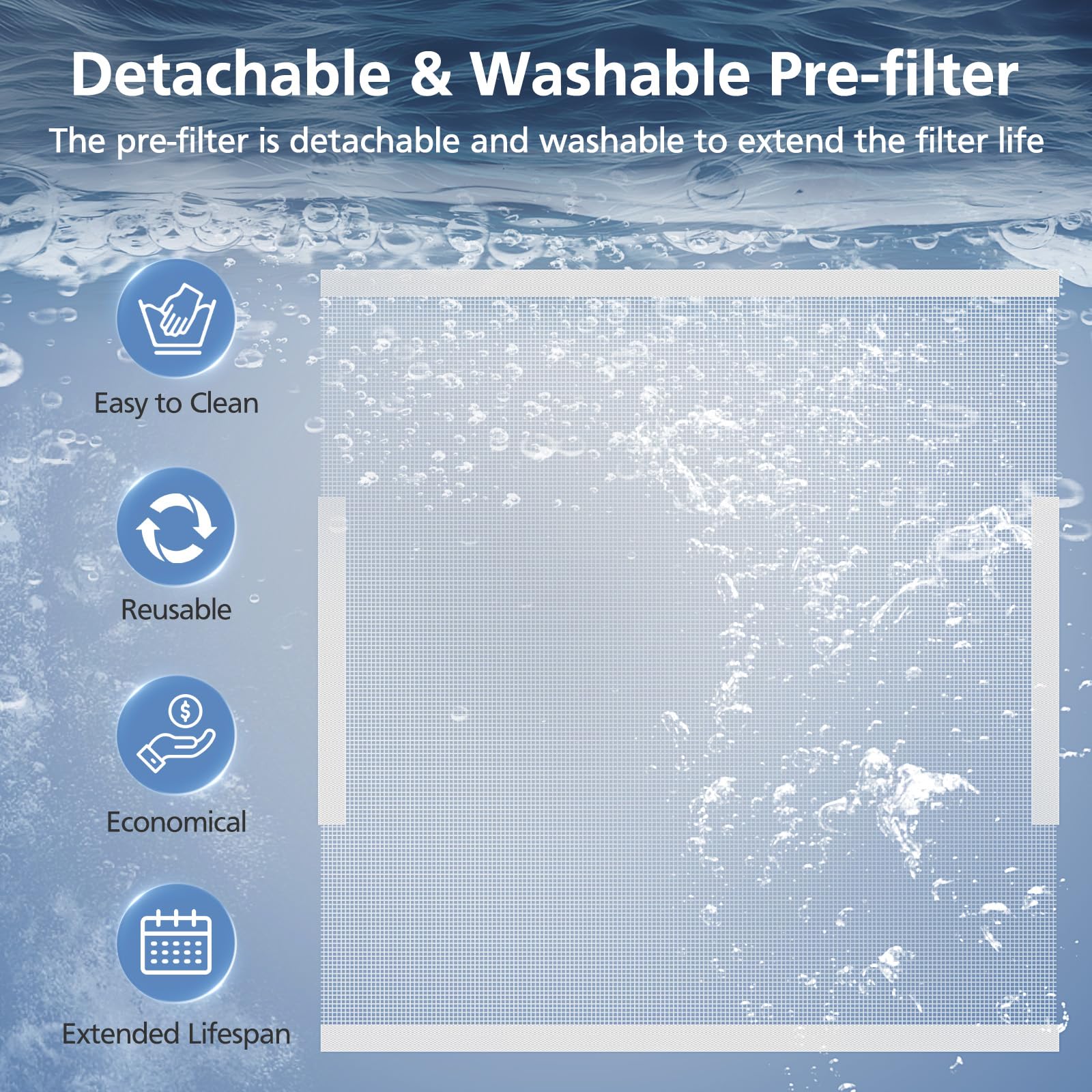 Cabiclean installation steps image demonstrates four easy steps to replace filters