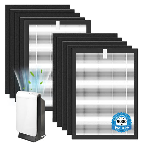 Cabiclean ProHEPA 9000 filter pack front view highlights comprehensive replacement kit.