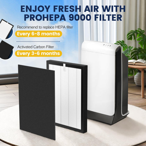 Cabiclean ProHEPA 9000 filter kit label image communicates FSC-certified materials.