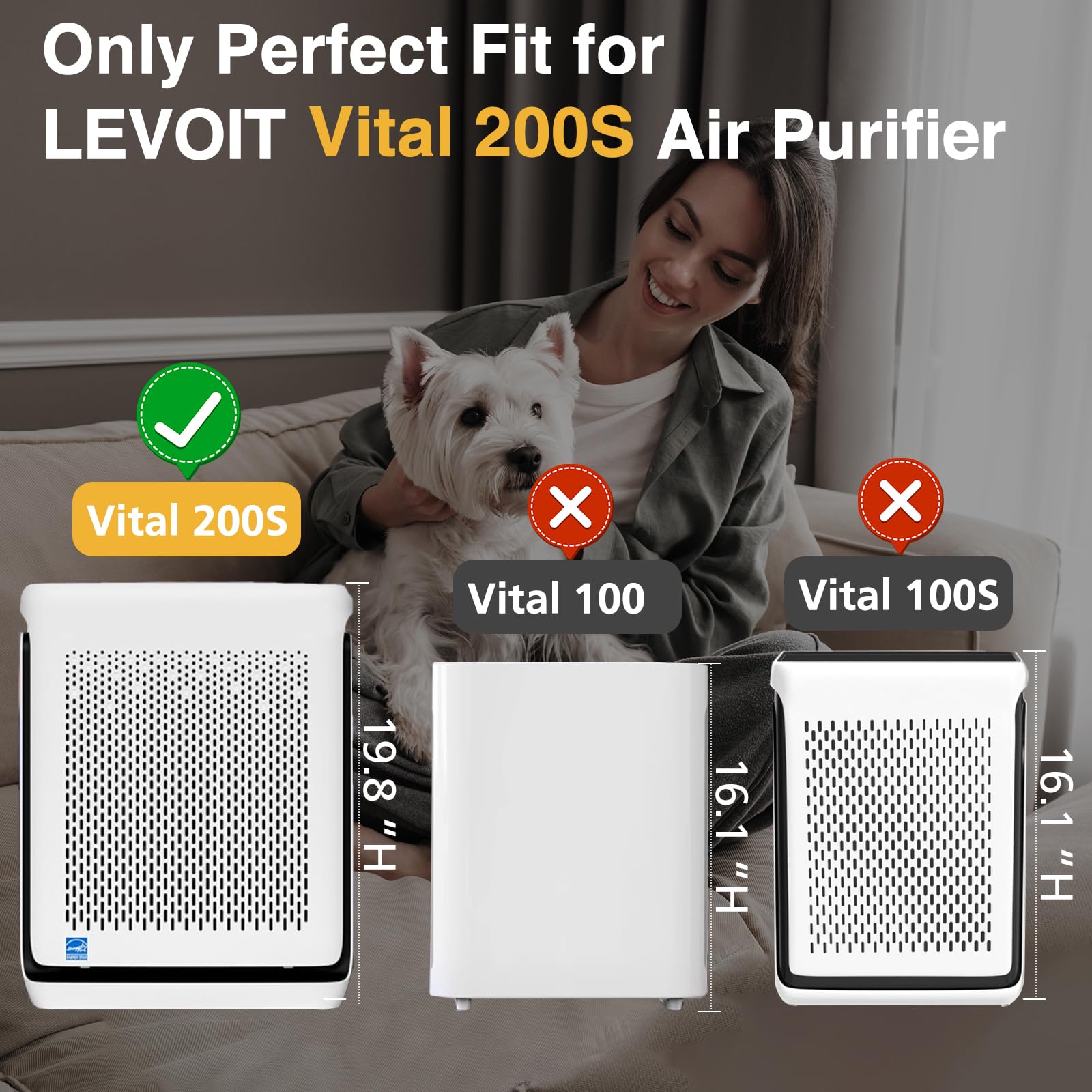 Cabiclean Vital 200S Pet Care Filter packaging shows value in a 2-pack