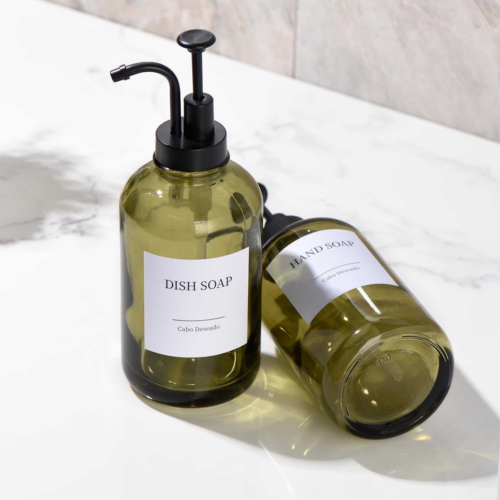 Cabo Deseado label paper helps personalize your dispensers