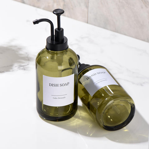 Cabo Deseado label paper helps personalize your dispensers