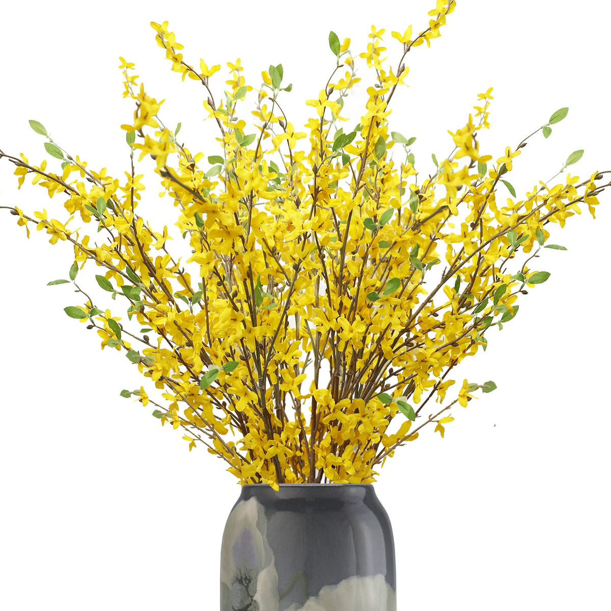 cacise artificial forsythia branches with silk blooms for lasting spring look