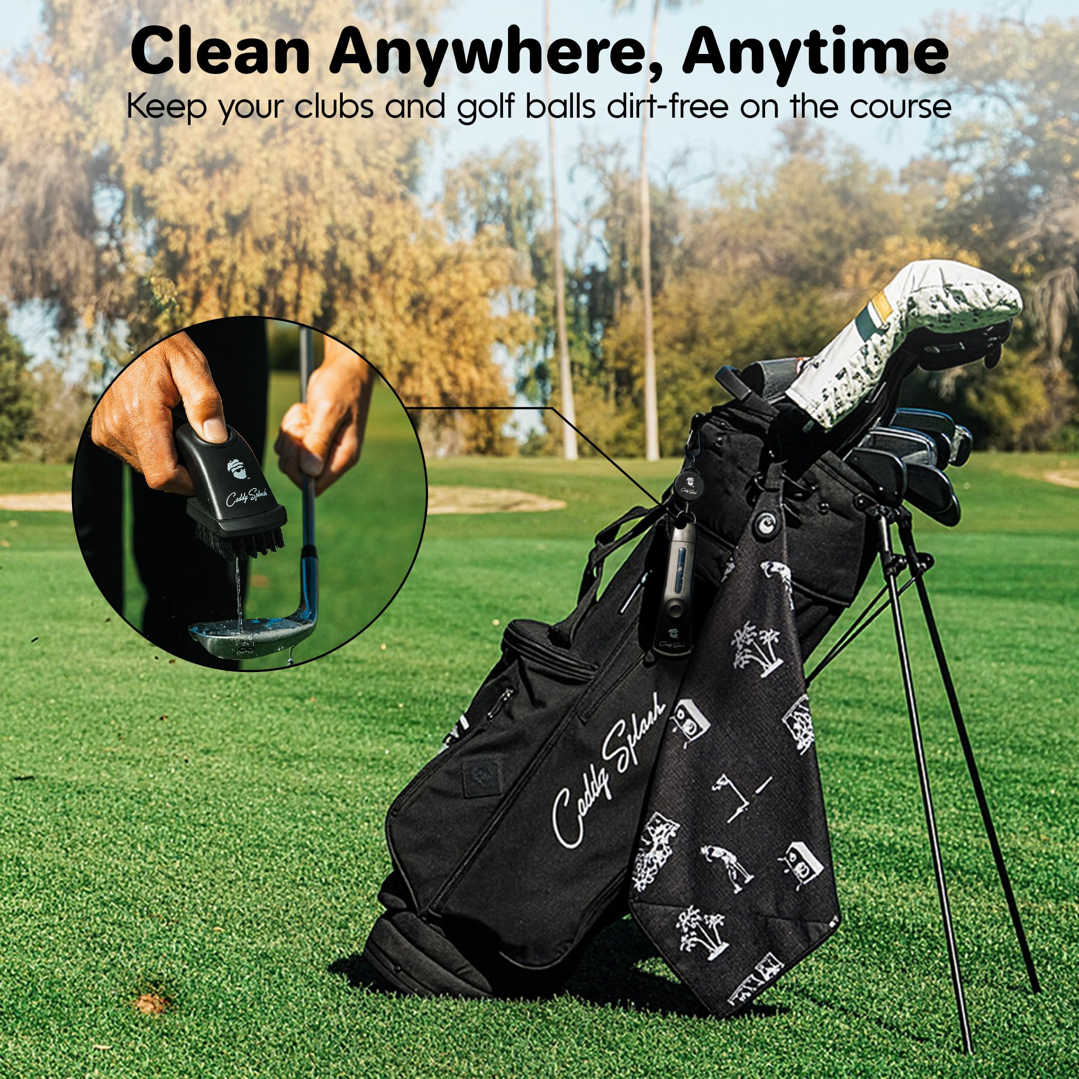 Caddy Splash durable design offers a sleek, portable golf accessory.