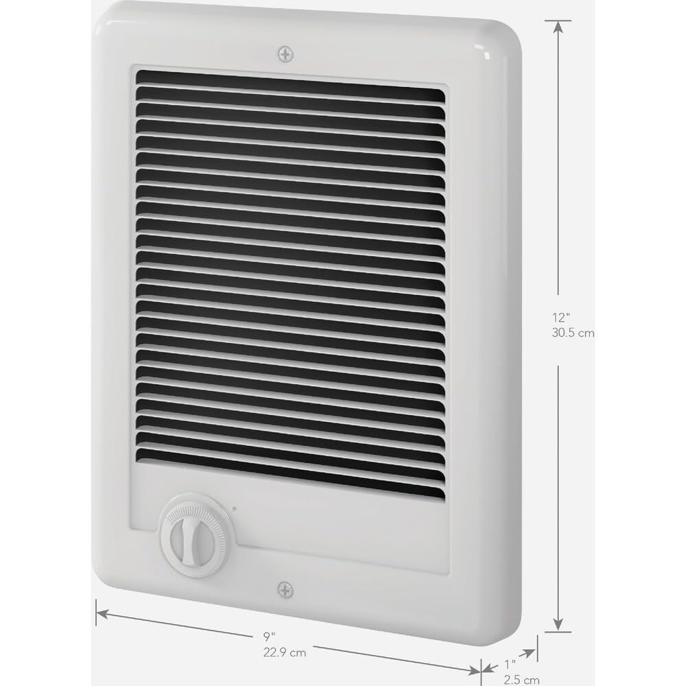 Cadet Com-Pak wall heater side profile highlighting slim vertical profile