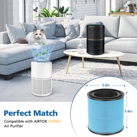 Caehomly AP0601 activated carbon layer reduces odors for a fresher room.