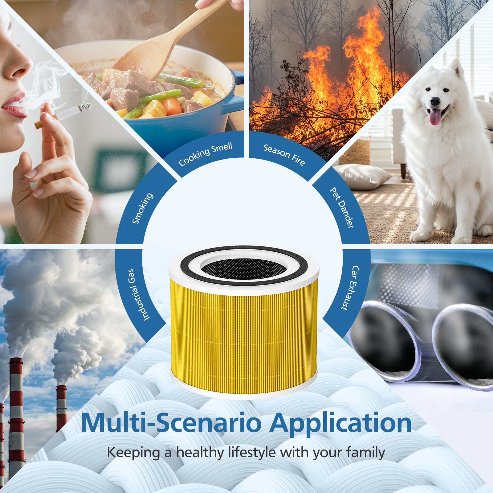 Caehomly family-friendly air quality use in home or office