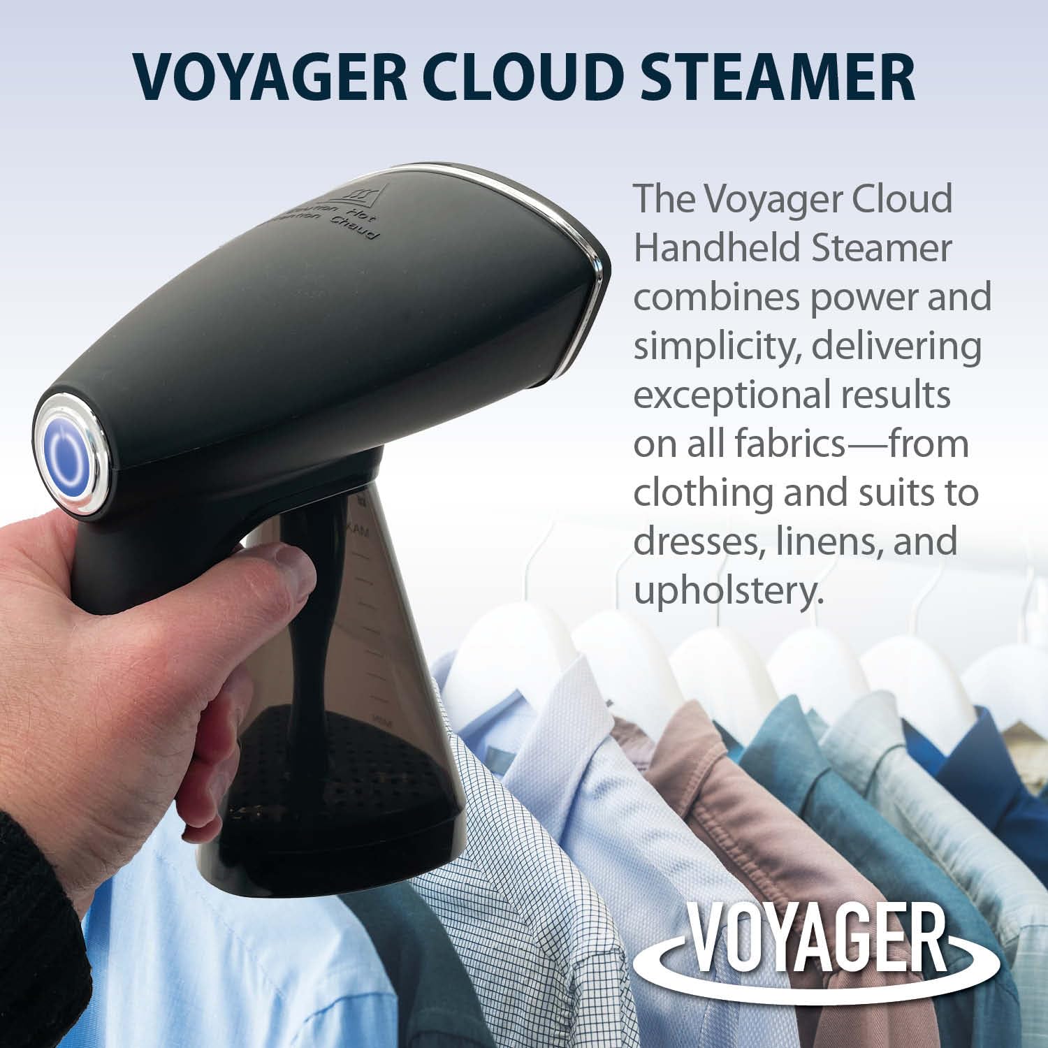 Cafe Valet Voyager Cloud steamer storage bag included for travel and safe packing