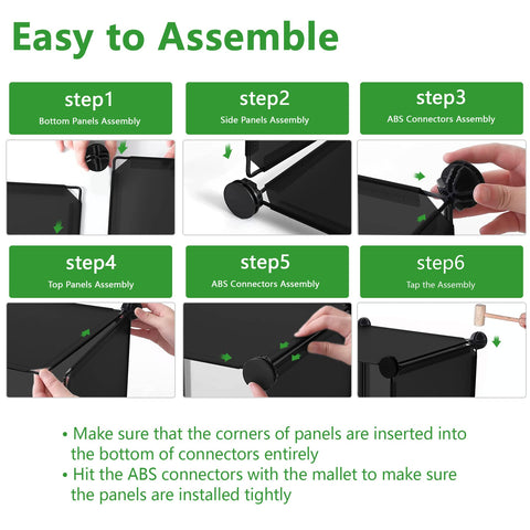 C&AHOME durable 11-lb-per-cube capacity supports lightweight storage items.