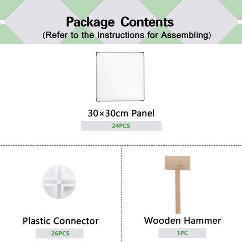 CAHOME 6-cube storage milky easy assembly guide included