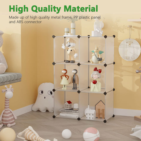 C&AHOME cube storage organizer assembly instructions showing easy setup