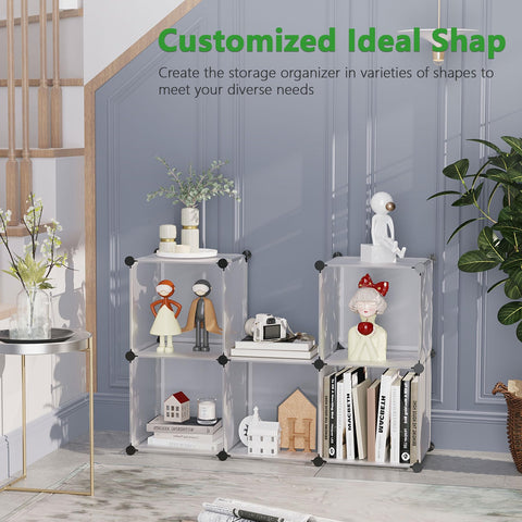 C&AHOME cube storage organizer bedroom setup for neat shelves