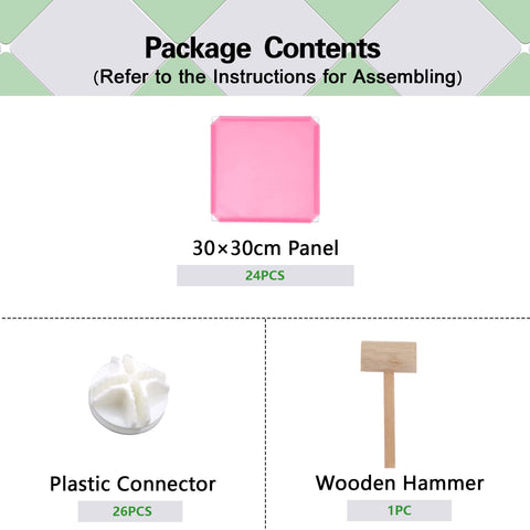 Cahome cube storage organizer pink dimension guide highlighting size and capacity