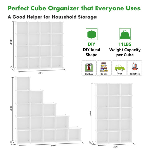 C&AHOME display-wall cubes organize decor while keeping items accessible
