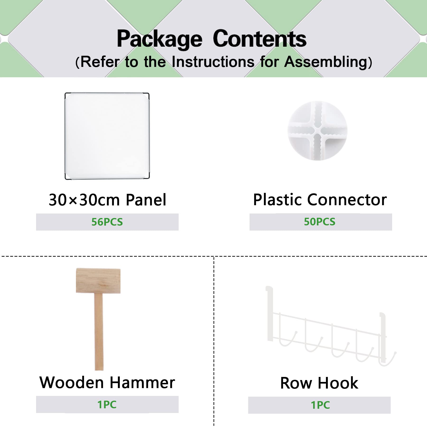C&AHOME easy-assembly system speeds setup with manual and mallet