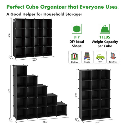 C&AHOME easy assembly instructions simplify building different shapes for small spaces.
