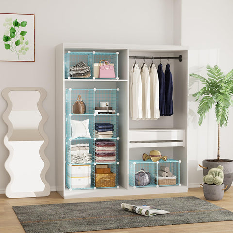 C&AHOME large-capacity cubes keep clothing and shoes neatly organized.