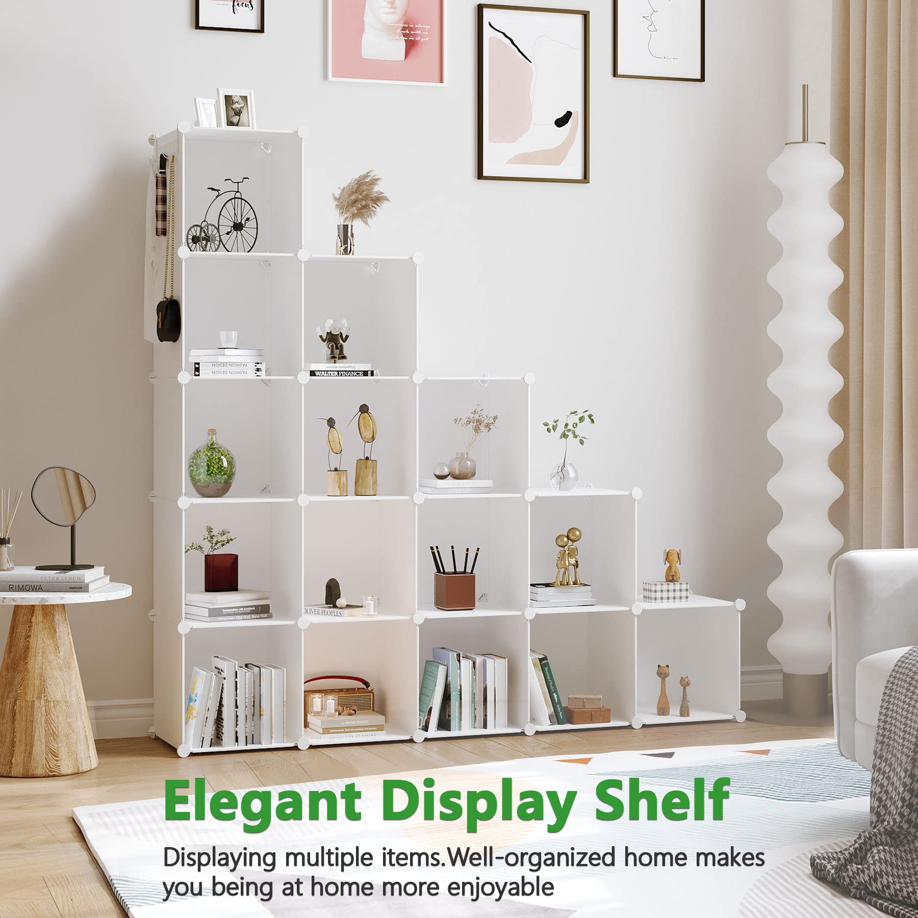 C&AHOME modular closet storage wall adapts to small rooms