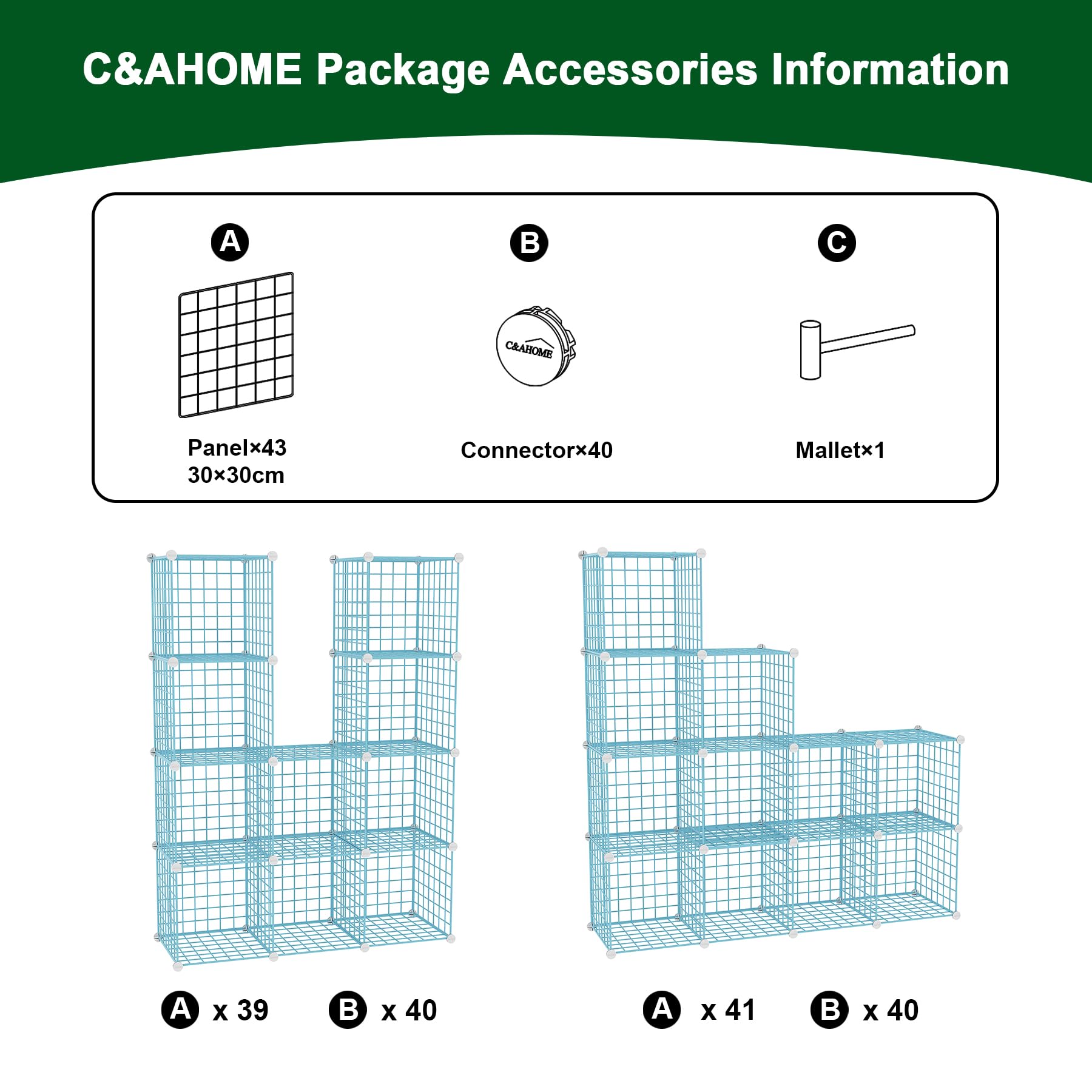 C&AHOME open-grid design promotes airflow for potted plants and displays.