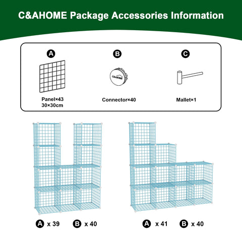 C&AHOME open-grid design promotes airflow for potted plants and displays.