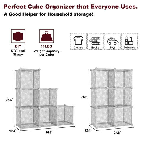 C&AHOME rust-proof metal frame supports steady storage for heavy items and furniture-grade stability.