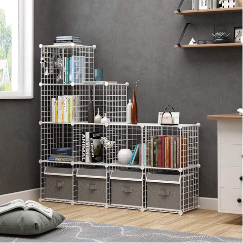 C&AHOME twelve-cube layout supports versatile organization across rooms.