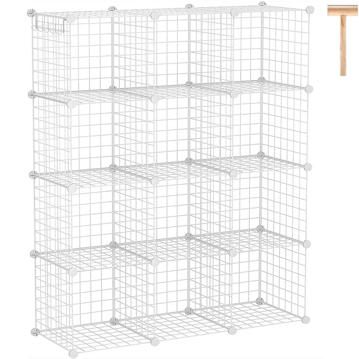 C&AHOME wire cube storage assembly shows simple, tool-free setup for organized space.