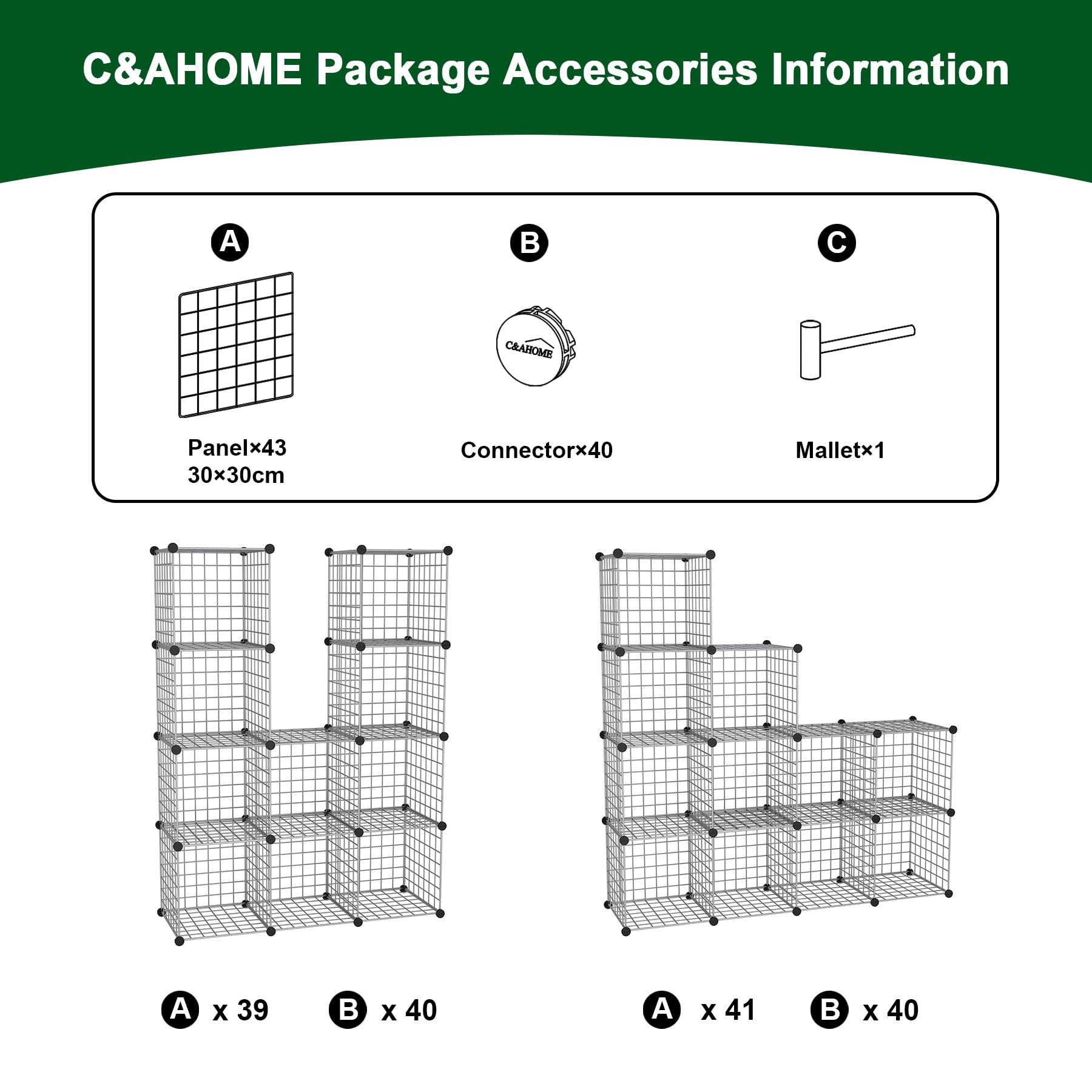 C&AHOME bedroom setup with clothes neatly stored