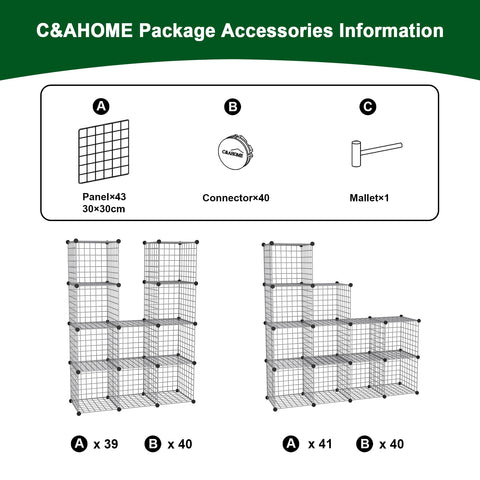 C&AHOME bedroom setup with clothes neatly stored