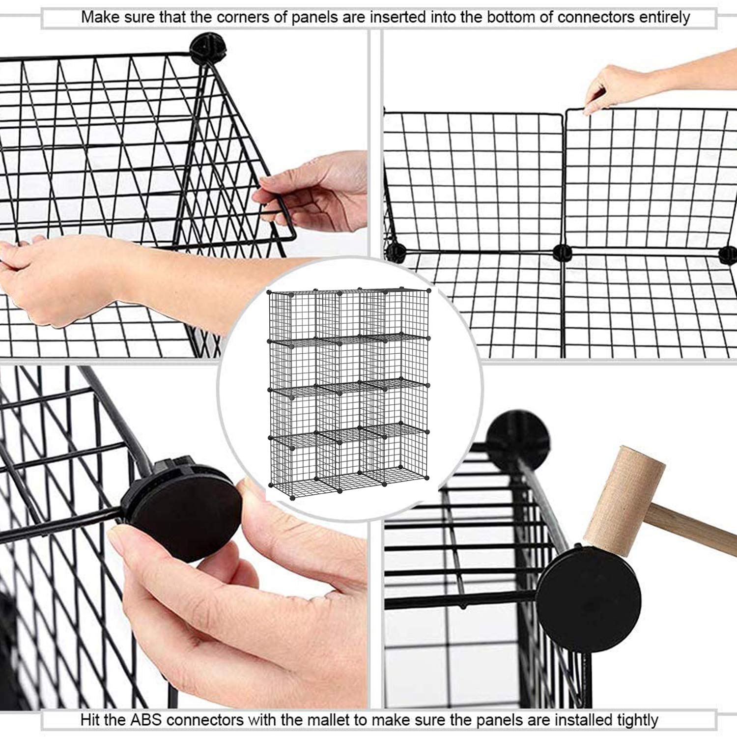 C&AHOME durable metal construction emphasizes stability and long-lasting use.