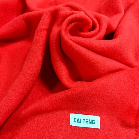 CAI TENG six-pack multicolor fleece throw blankets for home