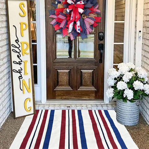CAINANEL farmhouse entry door mat complements rustic porch decor