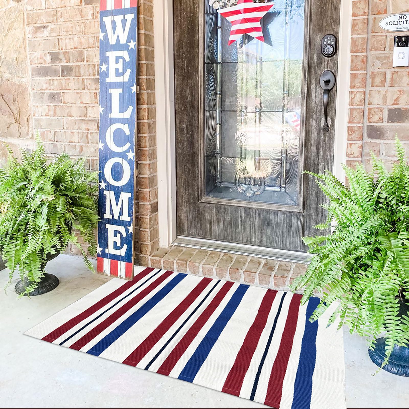 CAINANEL outdoor-indoor holiday decor mat for seasonal celebrations