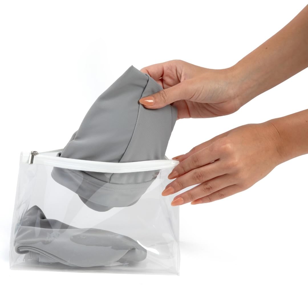 Caitlin Jaymes bikini organizing bags with clear view for quick content identification