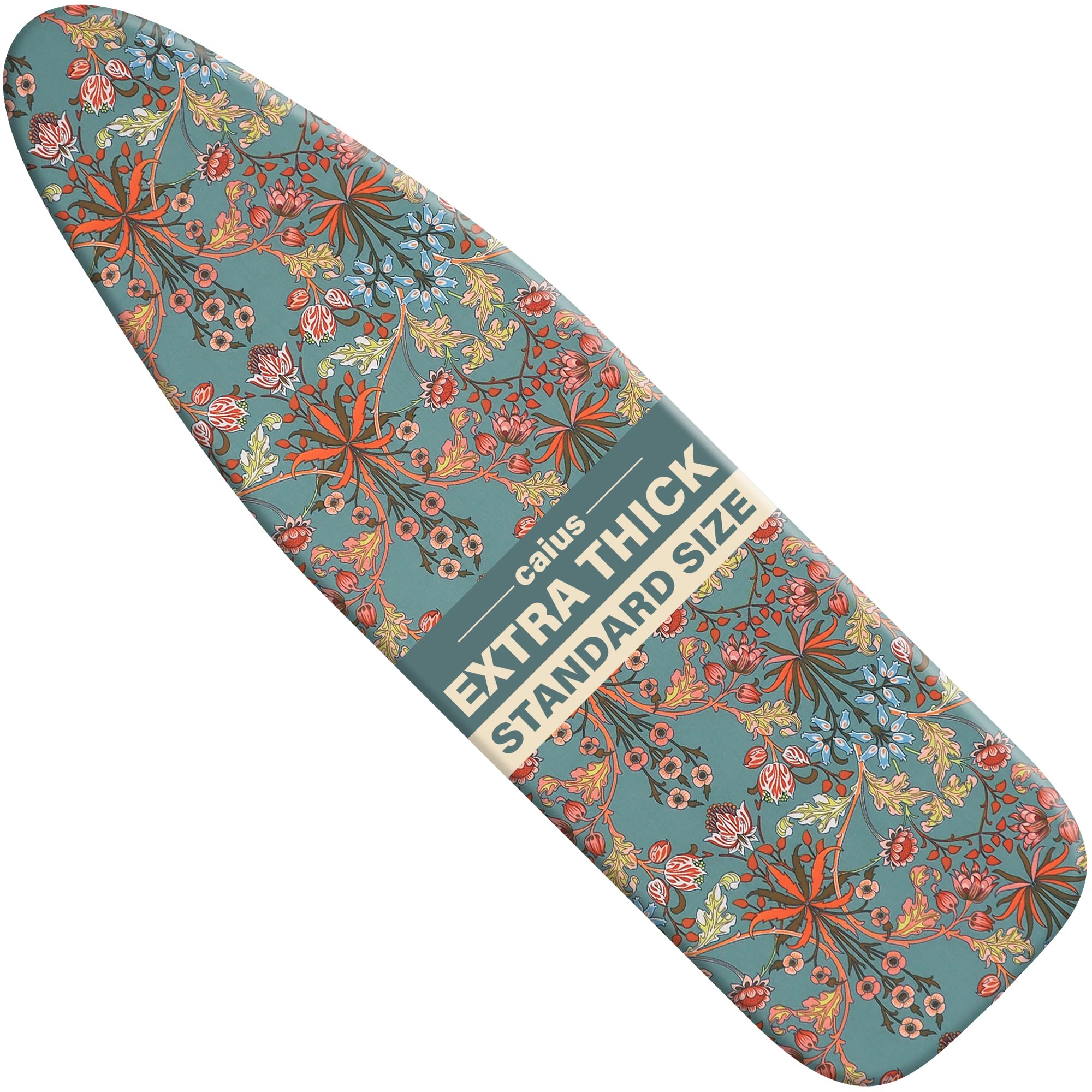 caius easy-install-15x54 ironing board cover showing snug fit for standard boards
