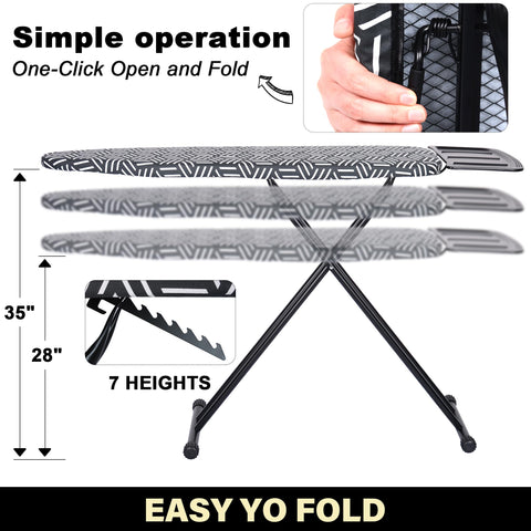 Caius ironing board anti-skid feet prevent movement