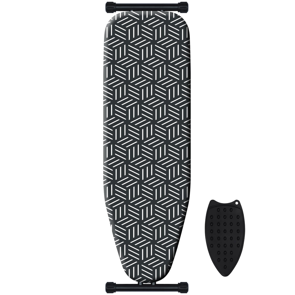 Caius ironing board compact fold for easy storage in tight spaces.
