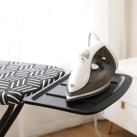 Caius ironing board folds compactly for dorms or apartments
