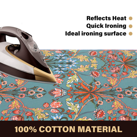 caius triple-layer-ironing-board-cover close-up with heat-reflective layers for smooth ironing