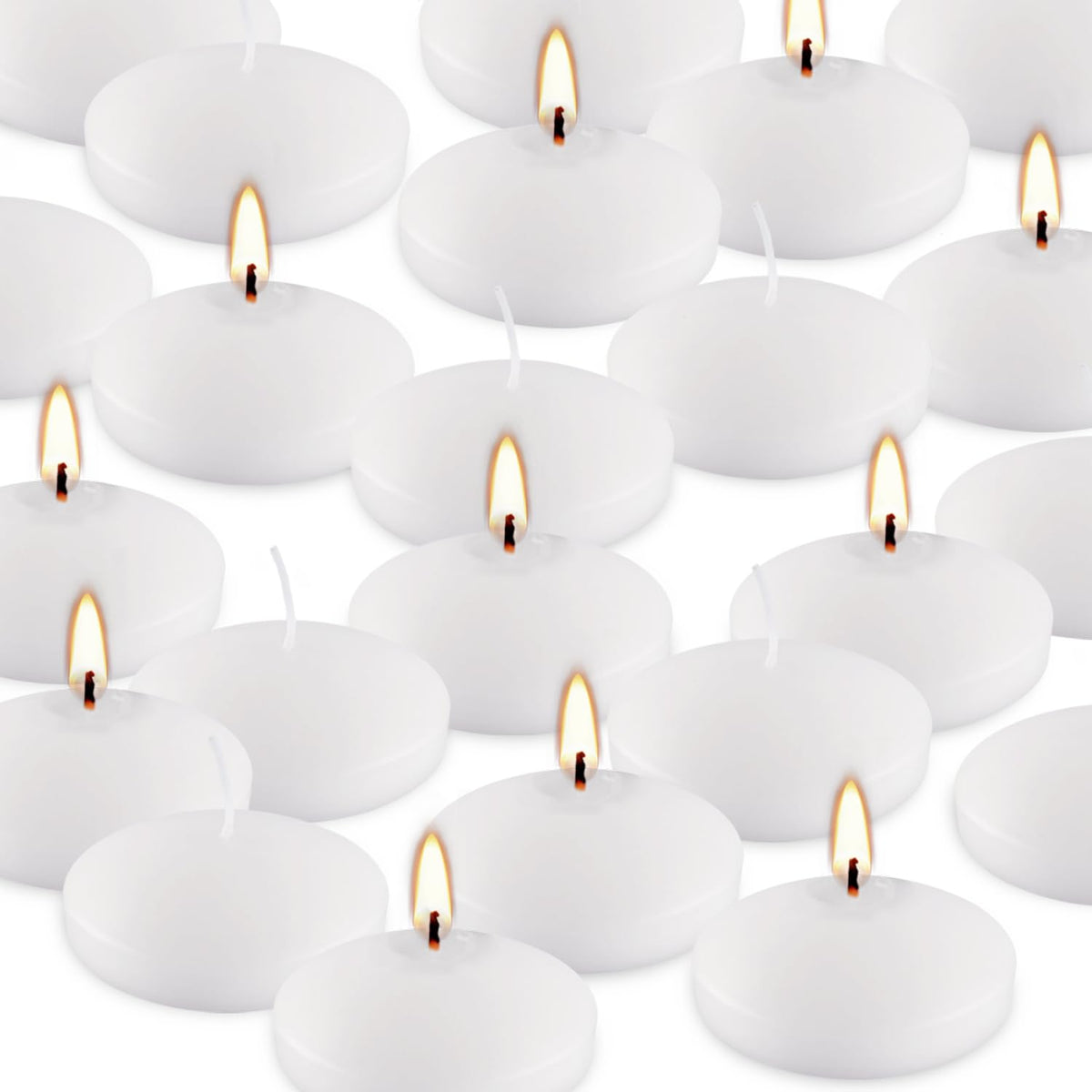 CAKETYCG 10-hour floating candle in a bowl for long-lasting ambiance.