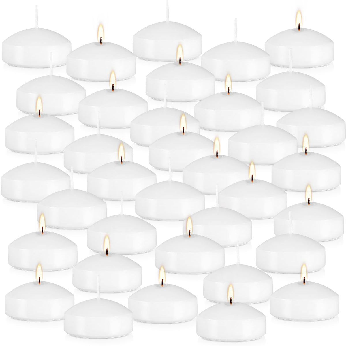 CAKETYCG 36 floating candles on water create a calm, romantic glow.