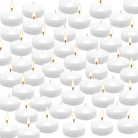 CAKETYCG floating candles on water surface create romantic bathtime or pond decor.