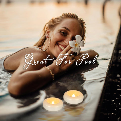 CAKETYCG underwater candle floats safely in water