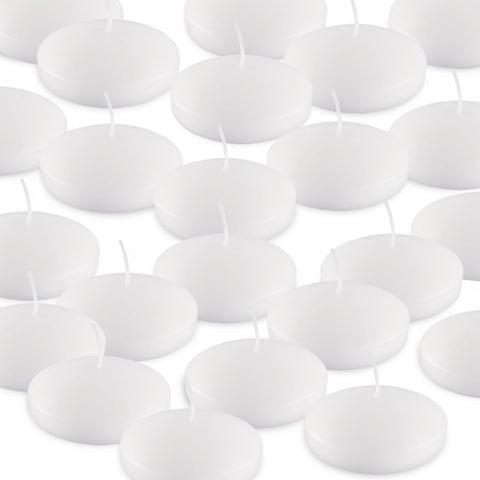 CAKETYCG white unscented disc 3in-diameter for fragrance-free centerpieces.